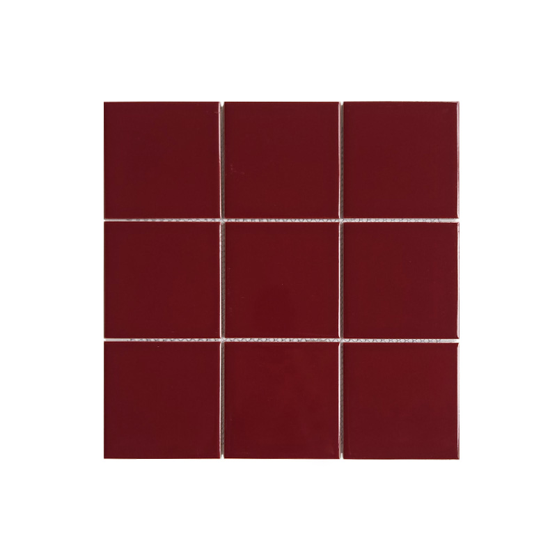 Mosaic MOZZA TILE Square Glossy Wine 97x97mm (300x300mm)